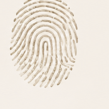 An engraving of a fingerprint